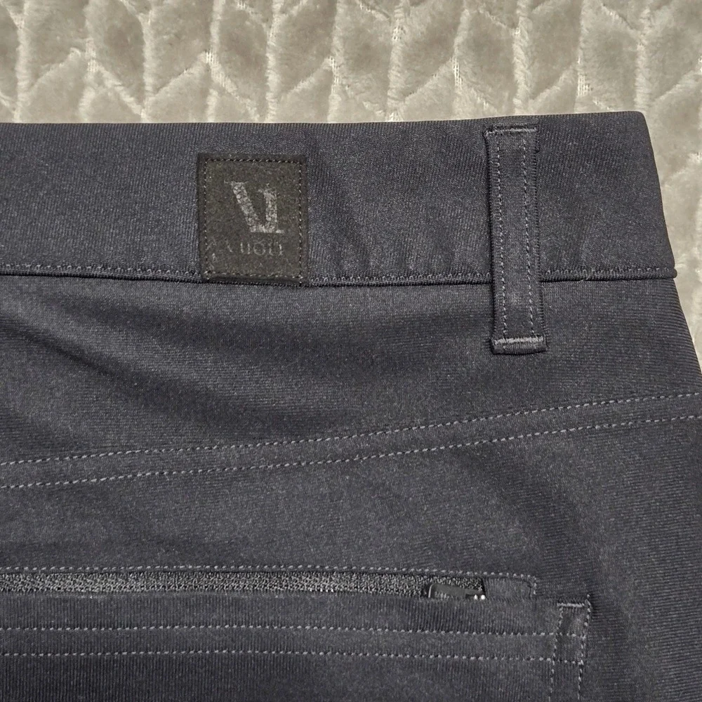Vuori Meta Pant V430 Mens 36 Black Performance Straight Leg 5-Pocket Tech Pants